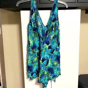 Swim suit coverup romper